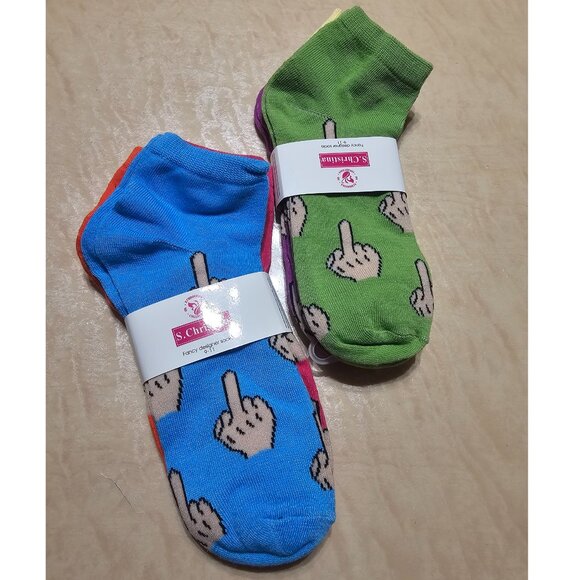 Women's Designer Socks, Crew Socks, 6-pack - Picture 1 of 4